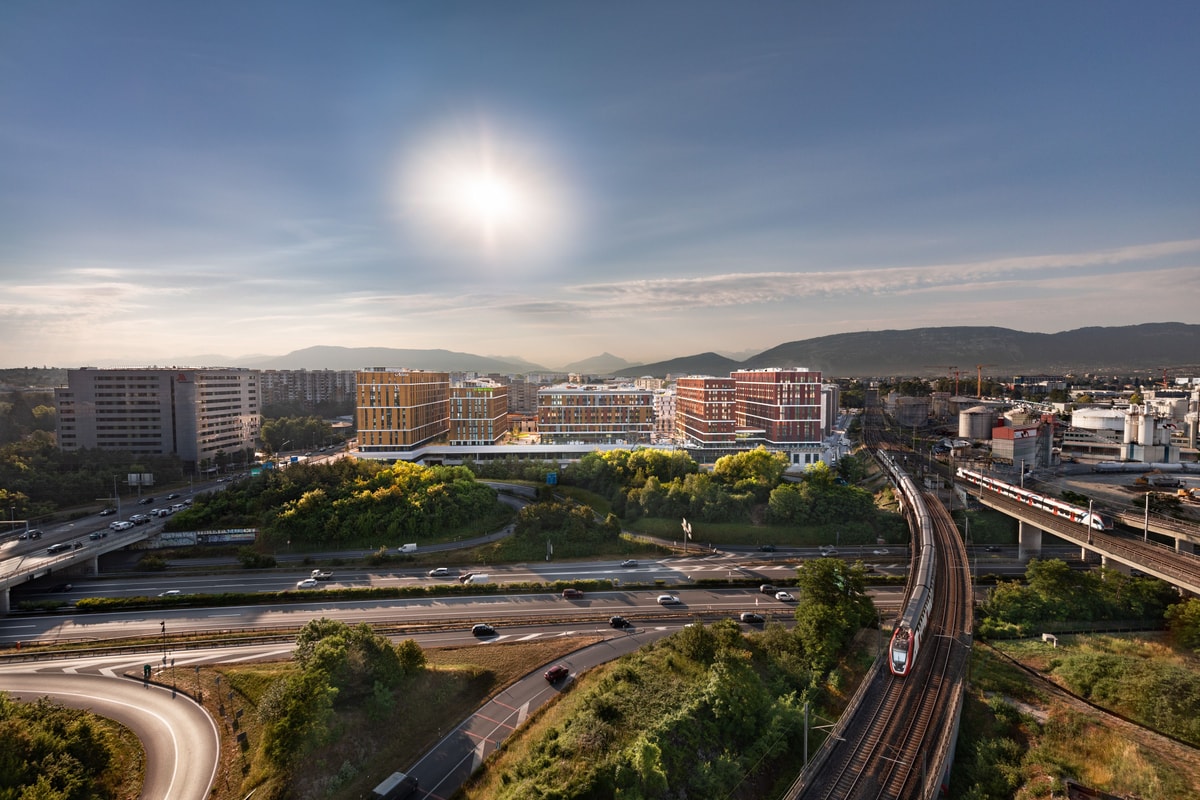 View of Geneva Étang / Airport