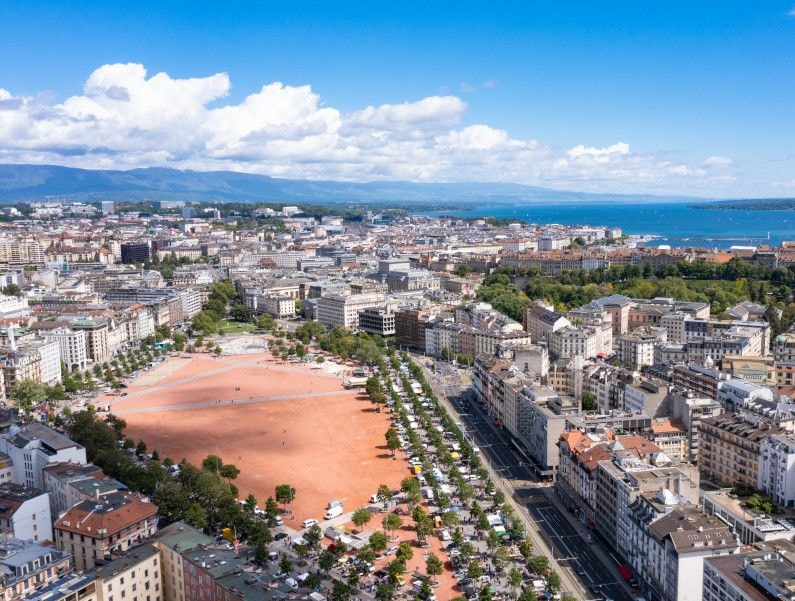 View of Geneva Plainpalais